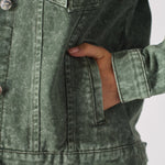 Sage Denim Trucker Jacket – Pearl Green - JMOJO - Women's Denim Jackets