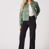 Sage Denim Trucker Jacket – Pearl Green - JMOJO - Women's Denim Jackets