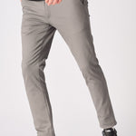 SANDRIDGE Slim Fit Stretch Chino Pants - Charcoal Grey - JMOJO - Men's Chino Trousers