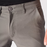 SANDRIDGE Slim Fit Stretch Chino Pants - Charcoal Grey - JMOJO - Men's Chino Trousers