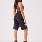 Selma Longline Denim Jorts – Black - JMOJO - Women's Denim Shorts
