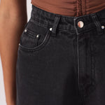 Selma Longline Denim Jorts – Black - JMOJO - Women's Denim Shorts