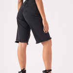 Selma Longline Denim Jorts – Black - JMOJO - Women's Denim Shorts