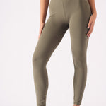 Sienna Deep Waistband Legging – Khaki - JMOJO - Women's Athleisure Leggings