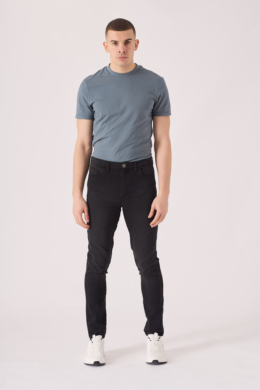 SKINNY FIT JEANS - BLACK - JMOJO - Men's Skinny Jeans