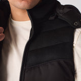 SLEEVLESS PUFFER JACKET - BLACK - JMOJO - Men's Puffer Jackets