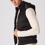 SLEEVLESS PUFFER JACKET - BLACK - JMOJO - Men's Puffer Jackets