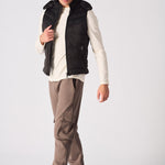 SLEEVLESS PUFFER JACKET - BLACK - JMOJO - Men's Puffer Jackets