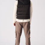 SLEEVLESS PUFFER JACKET - BLACK - JMOJO - Men's Puffer Jackets