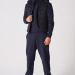 SLEEVLESS PUFFER JACKET - DARK BLUE - JMOJO - Men's Puffer Jackets