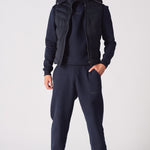 SLEEVLESS PUFFER JACKET - DARK BLUE - JMOJO - Men's Puffer Jackets