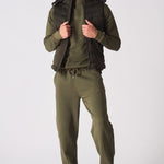 SLEEVLESS PUFFER JACKET - GREEN - JMOJO - Men's Puffer Jackets