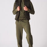 SLEEVLESS PUFFER JACKET - GREEN - JMOJO - Men's Puffer Jackets