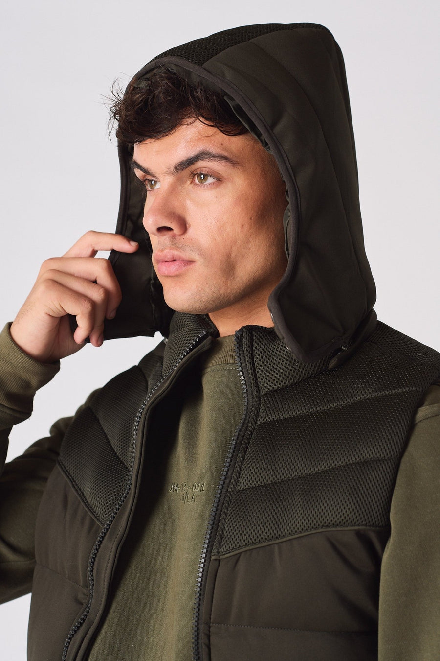 SLEEVLESS PUFFER JACKET - GREEN - JMOJO - Men's Puffer Jackets