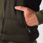 SLEEVLESS PUFFER JACKET - GREEN - JMOJO - Men's Puffer Jackets