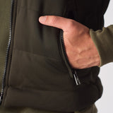 SLEEVLESS PUFFER JACKET - GREEN - JMOJO - Men's Puffer Jackets