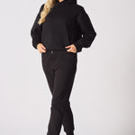 Solvi Regular Pullover Hoodie – Black - JMOJO - WOMEN'S HOODIES
