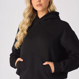 Solvi Regular Pullover Hoodie – Black - JMOJO - WOMEN'S HOODIES