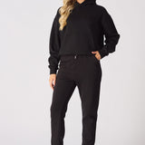 Solvi Regular Pullover Hoodie – Black - JMOJO - WOMEN'S HOODIES