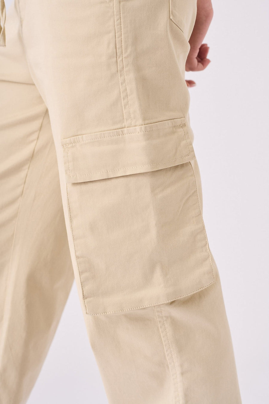 STRAIGHT LEG CARGO TROUSERS - BEIGE - JMOJO - Women's Straight Leg Cargo Trouser