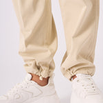 STRAIGHT LEG CARGO TROUSERS - BEIGE - JMOJO - Women's Straight Leg Cargo Trouser