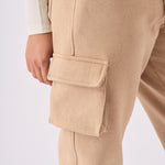TAPERED CARGO POCKET JOGGER - STONE - JMOJO - Women's Cargo Joggers