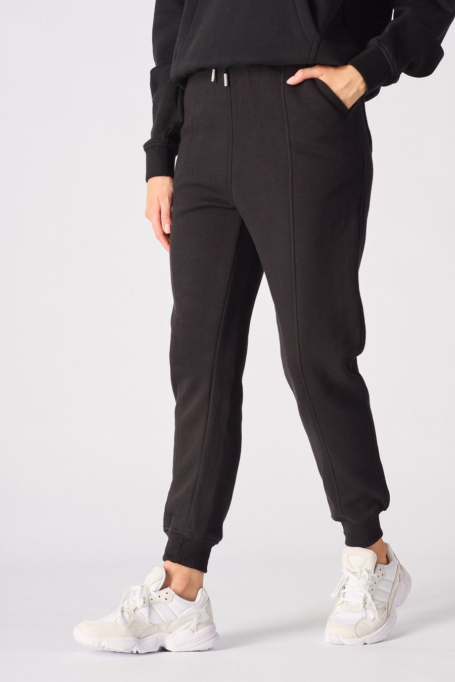 TAPERED JOGGERS - BLACK - JMOJO - WOMEN'S JOGGERS