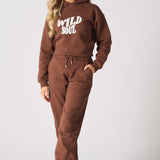 TAPERED JOGGERS - BROWN - JMOJO - WOMEN'S JOGGERS