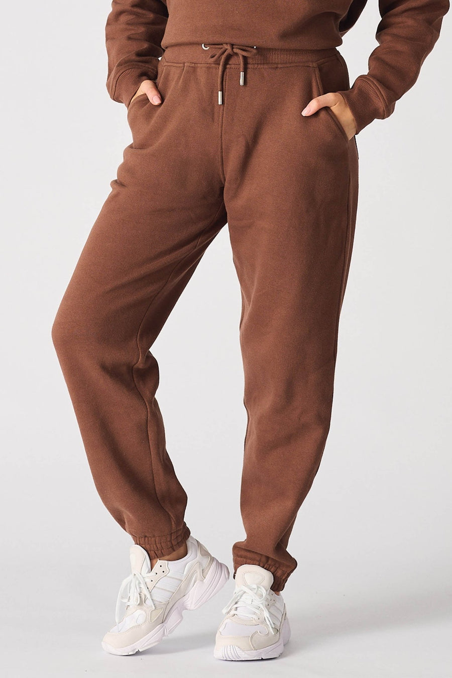 TAPERED JOGGERS - BROWN - JMOJO - WOMEN'S JOGGERS