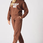 TAPERED JOGGERS - BROWN - JMOJO - WOMEN'S JOGGERS