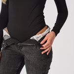 Thalia Long Sleeve High Neck Bodysuit – Black - JMOJO - Women's bodysuit