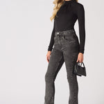 Thalia Long Sleeve High Neck Bodysuit – Black - JMOJO - Women's bodysuit