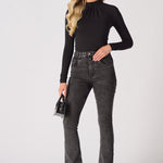 Thalia Long Sleeve High Neck Bodysuit – Black - JMOJO - Women's bodysuit