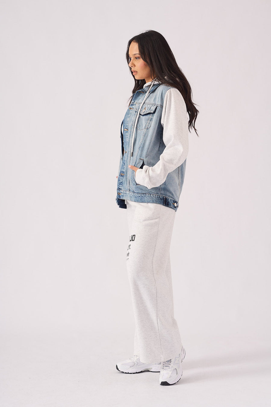 Timber Hooded Denim Jacket – Light Blue Wash - JMOJO - Women's Fleece Hooded Denim Jackets