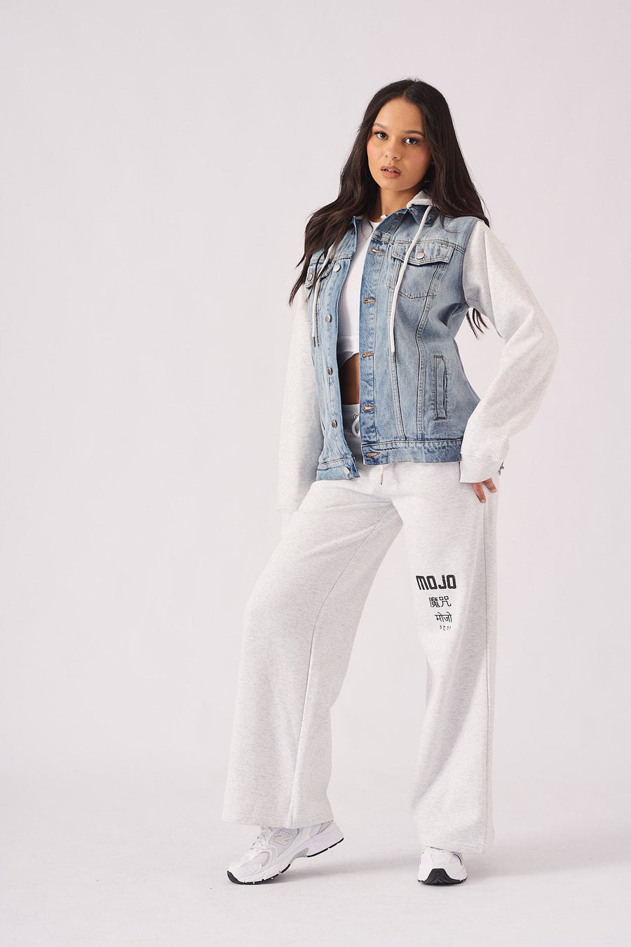 Timber Hooded Denim Jacket – Light Blue Wash - JMOJO - Women's Fleece Hooded Denim Jackets