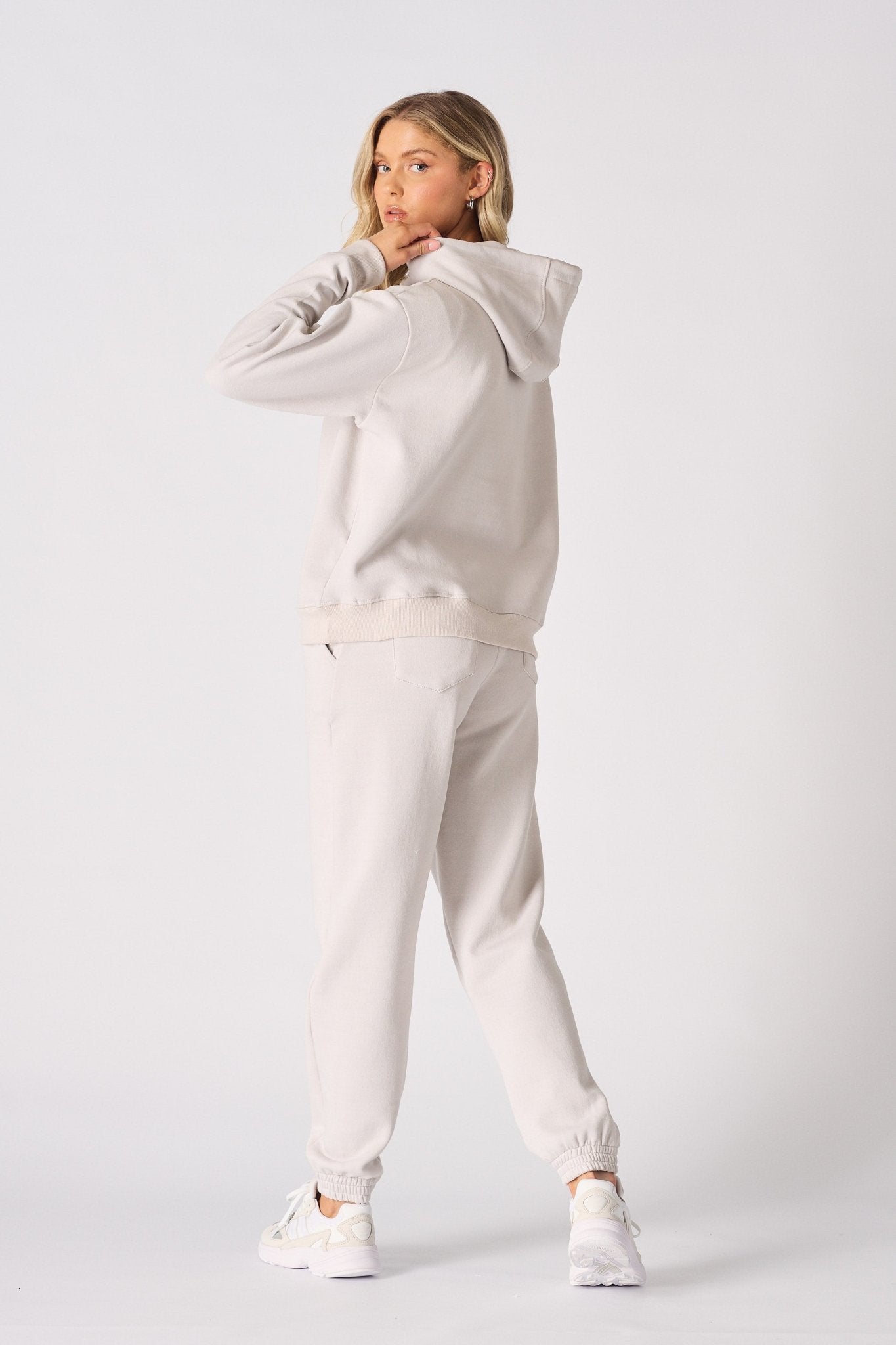 Vanya Pullover Hoodie – Stone - JMOJO - WOMEN'S HOODIES