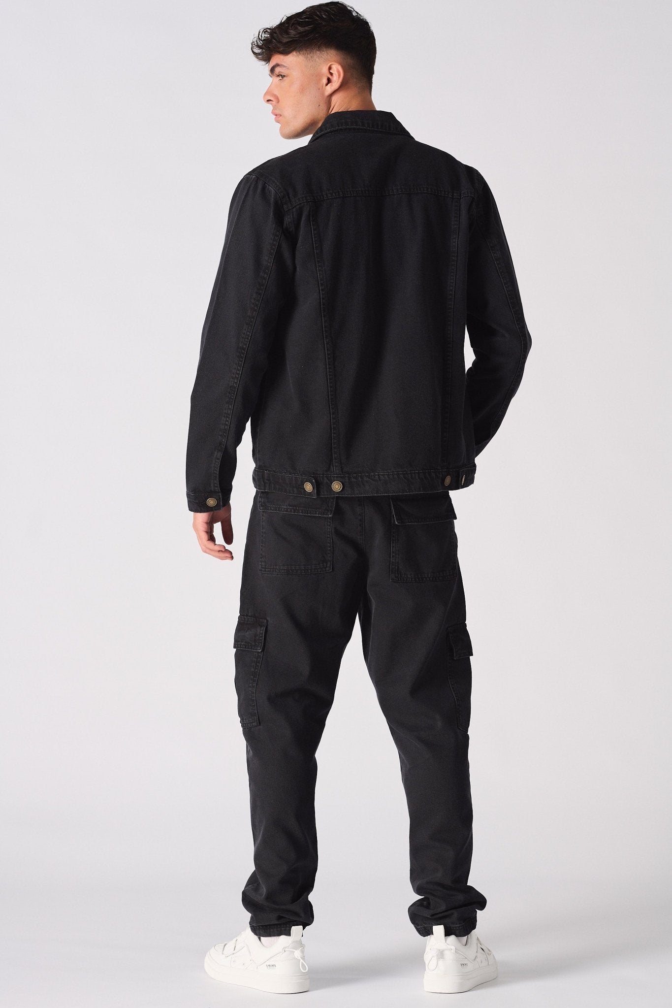 WESTERN DENIM JACKET - BLACK WASH - JMOJO - Men's Denim Jackets
