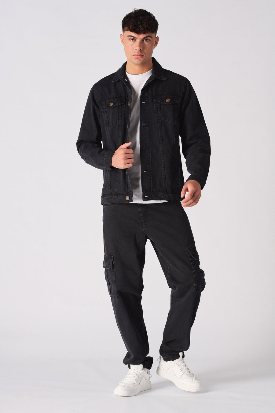 WESTERN DENIM JACKET - BLACK WASH - JMOJO - Men's Denim Jackets