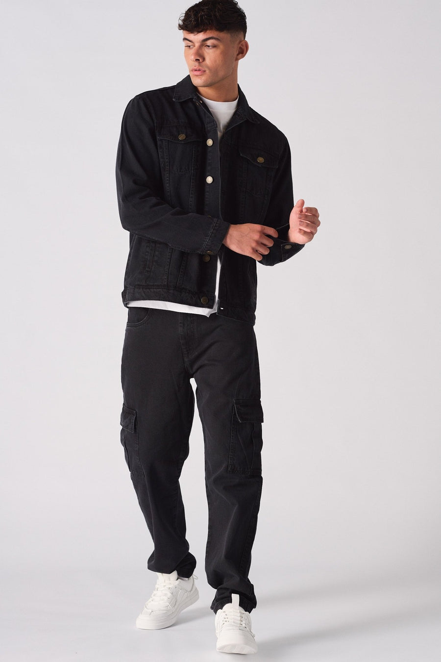 WESTERN DENIM JACKET - BLACK WASH - JMOJO - Men's Denim Jackets