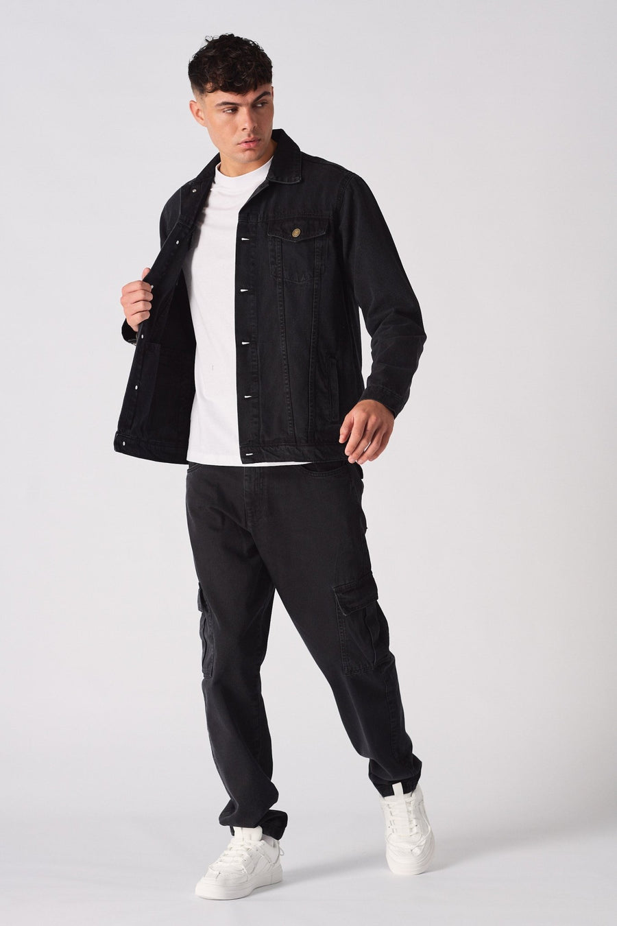 WESTERN DENIM JACKET - BLACK WASH - JMOJO - Men's Denim Jackets