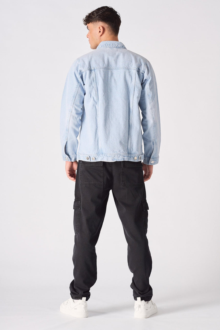 WESTERN DENIM JACKET - BLUE BLEACH - JMOJO - Men's Denim Jackets