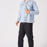 WESTERN DENIM JACKET - BLUE BLEACH - JMOJO - Men's Denim Jackets