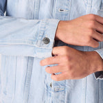 WESTERN DENIM JACKET - BLUE BLEACH - JMOJO - Men's Denim Jackets