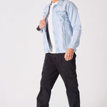 WESTERN DENIM JACKET - BLUE BLEACH - JMOJO - Men's Denim Jackets