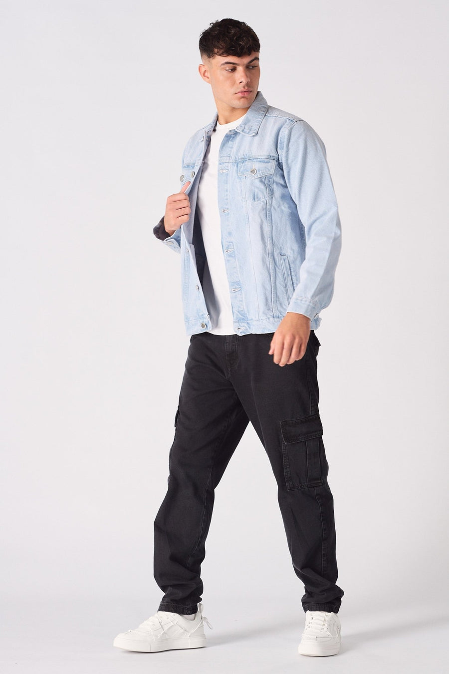 WESTERN DENIM JACKET - BLUE BLEACH - JMOJO - Men's Denim Jackets