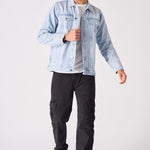 WESTERN DENIM JACKET - BLUE BLEACH - JMOJO - Men's Denim Jackets