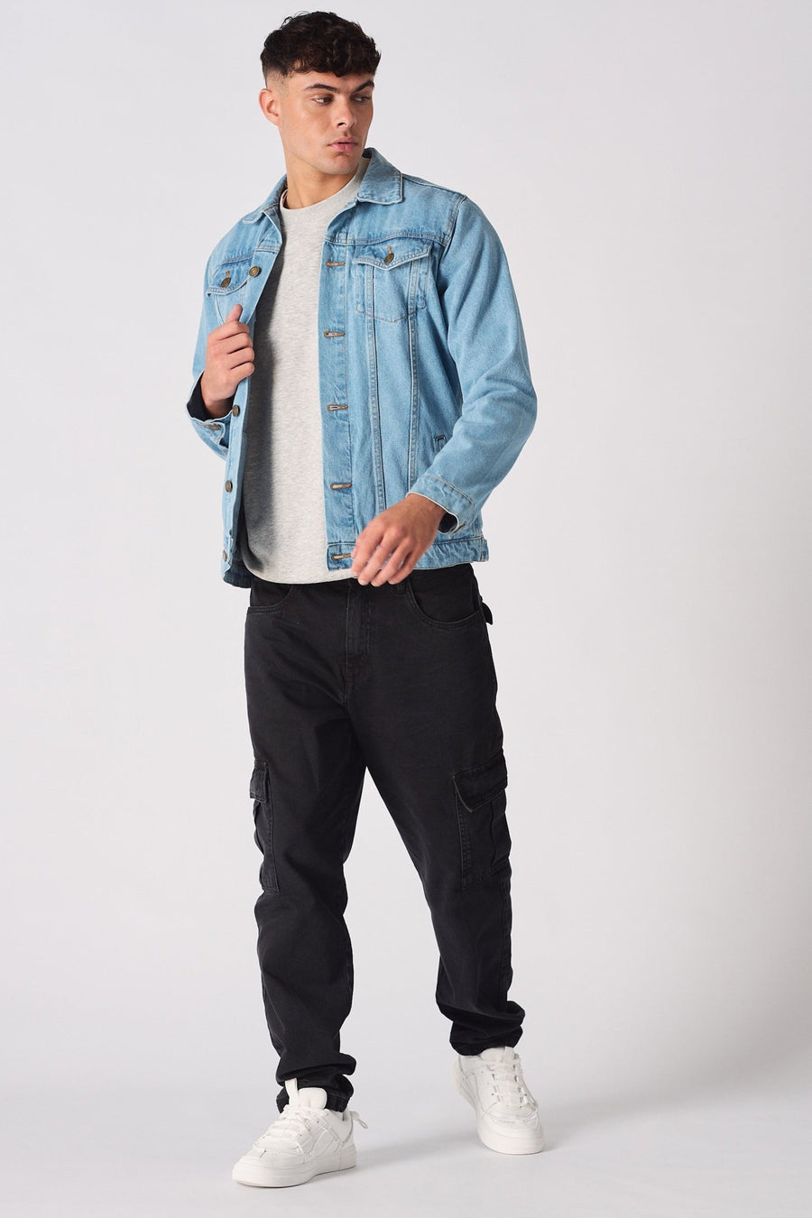 WESTERN DENIM JACKET - LIGHT BLUE - JMOJO - Men's Denim Jackets
