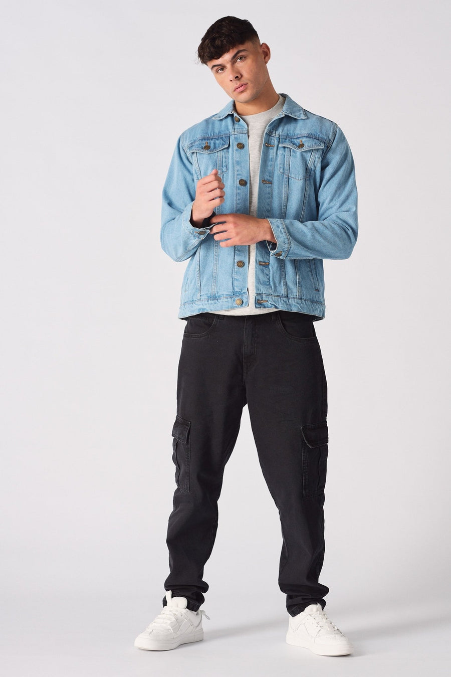 WESTERN DENIM JACKET - LIGHT BLUE - JMOJO - Men's Denim Jackets