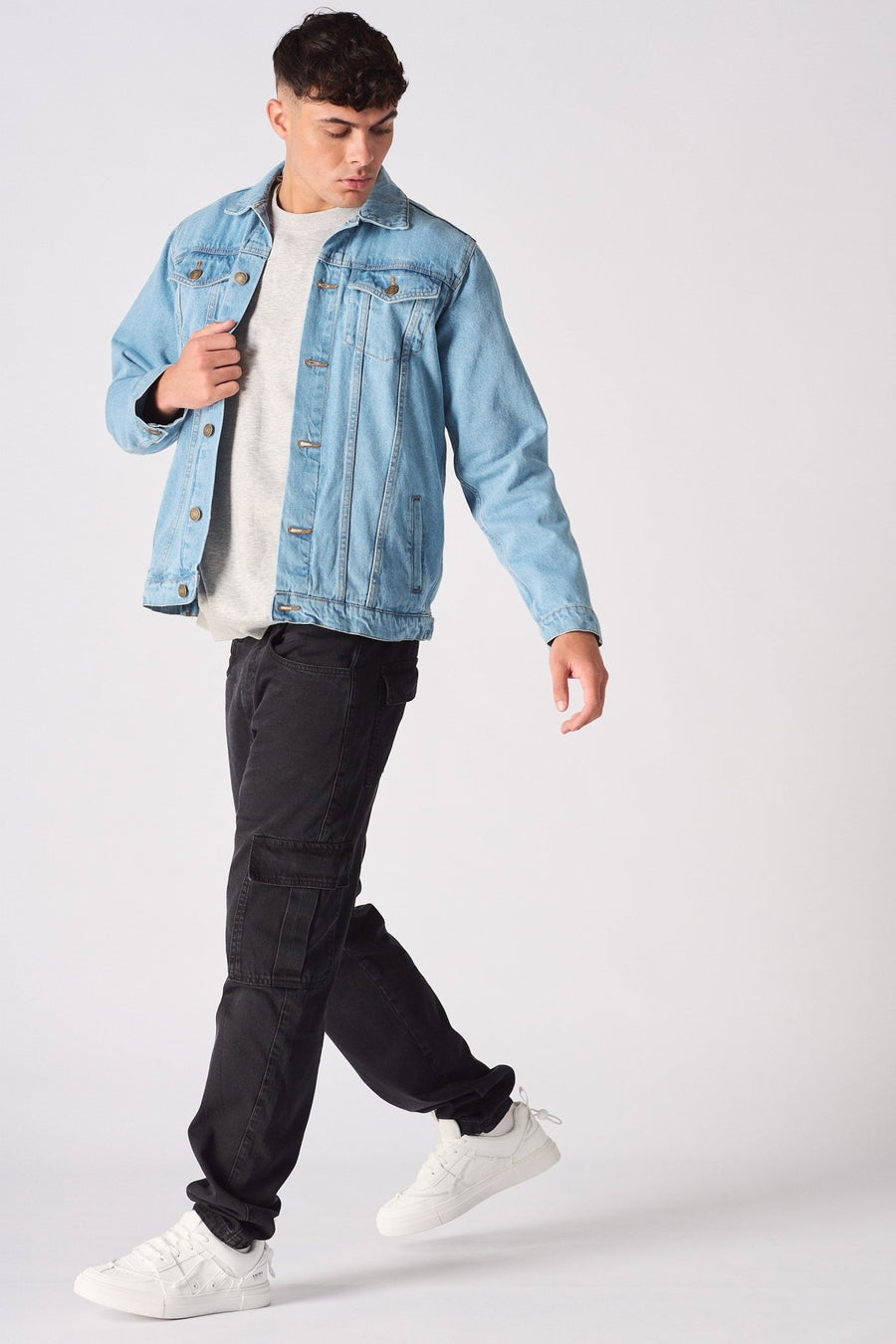 WESTERN DENIM JACKET - LIGHT BLUE - JMOJO - Men's Denim Jackets