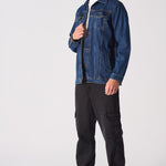 WESTERN DENIM JACKET - MID BLUE - JMOJO - Men's Denim Jackets